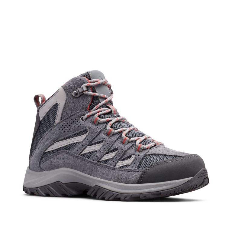 Dámské Turistické Boty Columbia Crestwood™ Mid Nepromokavé Tmavě Šedé Červené | HKV3498FH